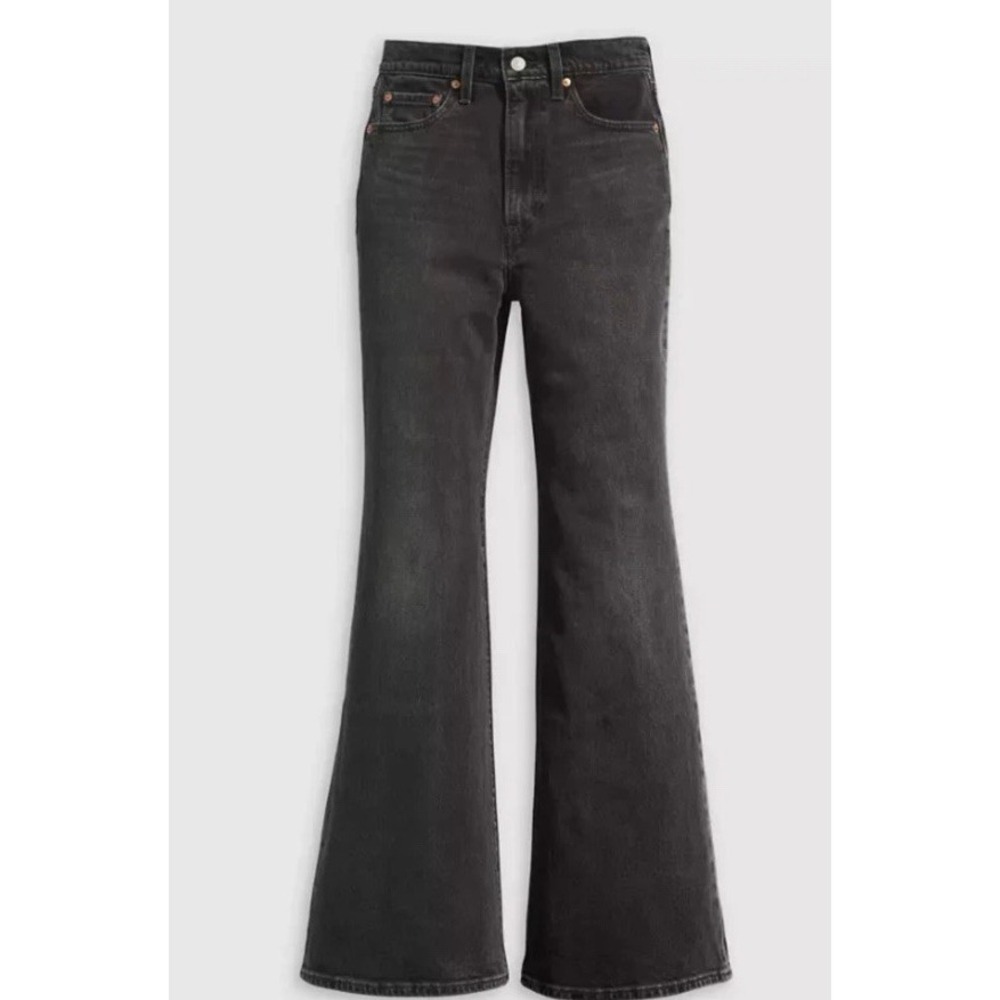 Levi's Ribcage Bell Women's Jeans On The Town - Black 32x32 NWT‎